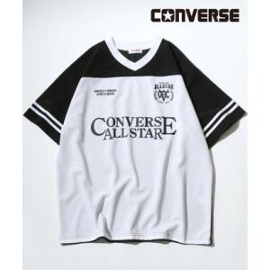 CONVERSE（コンバース）サッカー ユニフォーム風Tシャツ/ゲームシャツ メンズ レディース ユニセックス 半袖Tシャツ トップス カットソー ド