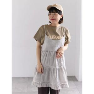 サマンサ モスモス Samansa Mos2 はしごレースティアードキャミチュニック （ベージュ）