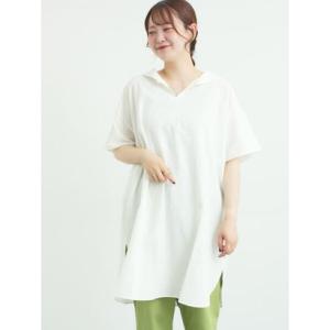 サマンサ モスモス Samansa Mos2 【クールコットン】柄アソートチュニック （オフホワイト）