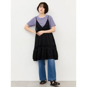 サマンサ モスモス Samansa Mos2 レースボイルキャミチュニック （ブラック）
