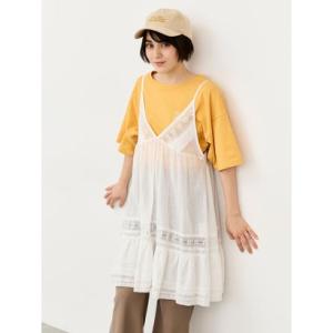 サマンサ モスモス Samansa Mos2 レースボイルキャミチュニック （オフホワイト）
