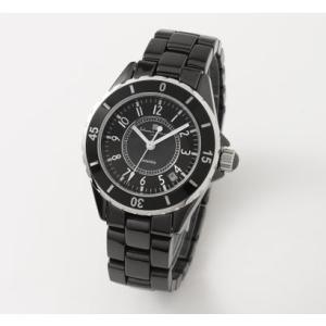 サルバトーレマーラ Salvatore Marra オールセラミック腕時計(ケース径39mm) （ブラック(アラビア数字)）