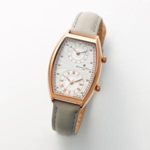 サルバトーレマーラ Salvatore Marra デュアルタイムトノー腕時計 （ピンクゴールド×グレー）