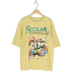 スカラー ScoLar ScoLar25周年アニバーサリーロゴプリントTシャツ （イエロー）