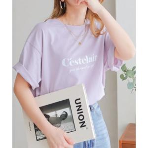 ソーシャルガール SocialGIRL C’ESTCLAIRロゴTシャツ （lavender）
