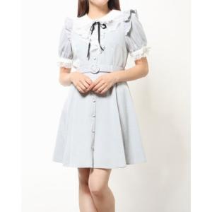 シークレットハニー Secret Honey レースラッフル半袖ワンピース