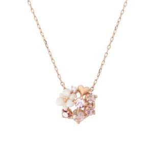 サマンサティアラ Samantha Tiara K10 PG フラワーブーケネックレス (K10 P...