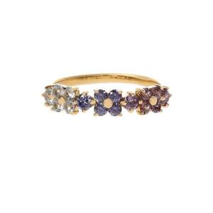 サマンサティアラ Samantha Tiara フラワーモチーフバンド リング (SILVER YG...