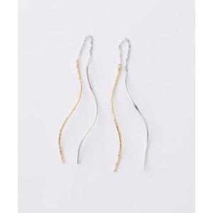 サマンサティアラ Samantha Tiara K10 メタルピアス (K10 YGxK10 WG)