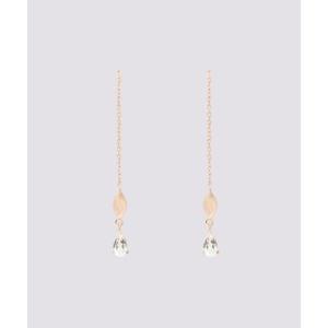 サマンサティアラ Samantha Tiara ホワイトトパーズ ドロップピアス (K10 PG)