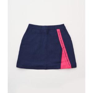 サマンサタバサアンダー25 ナンバー7 Samantha Thavasa UNDER25&NO.7 バイカラースリットスカート (ネイビー)