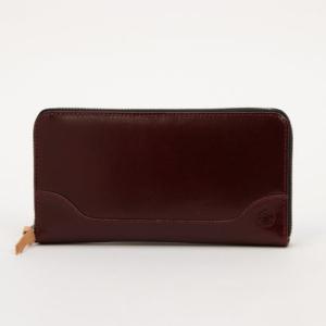 サニータンナリー Sunny Tannery イタリー YANKEE ベリー革 ラウンドファスナー財布 （ワイン）