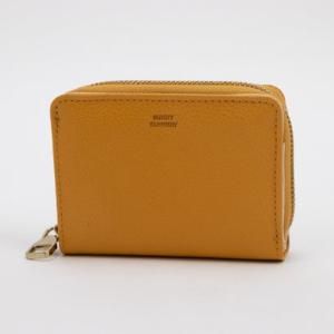 サニータンナリー Sunny Tannery 本革  折財布 二つ折り 財布 上品 くすみカラー ユニセックス （イエロー）