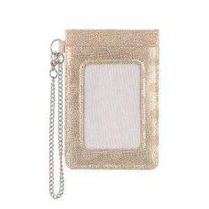 サニータンナリー Sunny Tannery【本革】ST アークエット ドットプリント単パスケース （ゴールド）