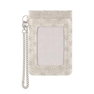 サニータンナリー Sunny Tannery【本革】ST アークエット ドットプリント単パスケース （シルバー）