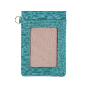 サニータンナリー Sunny Tannery【本革】ST EMMA（エマ） リザードエンボス 単パスケース （ターコイズ）