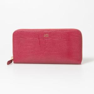 サニータンナリー Sunny Tannery【本革】ST EMMA（エマ） リザードエンボス ラウンドファスナー長財布 （ピンク）