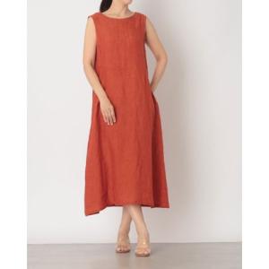 センソユニコ Sensounico io comme io シャンブレーリネンワンピース （オレンジ）