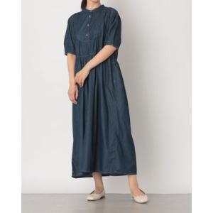 センソユニコ Sensounico Dw2R エレガントデニムワンピース （ネイビー）