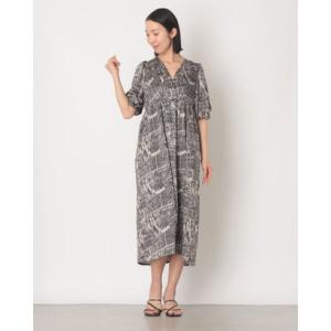 センソユニコ Sensounico Dw2R PARIS MAPプリントワンピース （ブラウン）