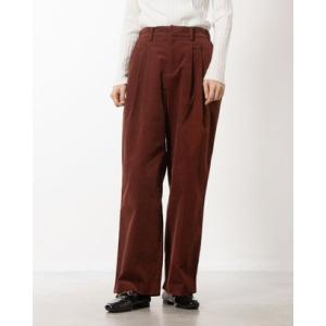センソユニコ Sensounico Dw2R ストレッチコーデュロイ ワイドパンツ （オレンジ）