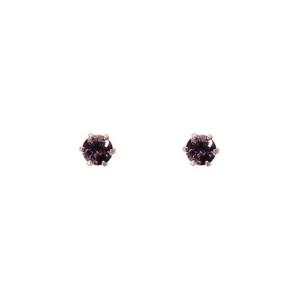 サマンサティアラ Samantha Tiara ≪2月誕生石≫ピアス (K18 WG)