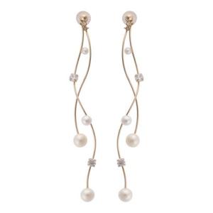 サマンサティアラ Samantha Tiara パールピアス (K10 YG)