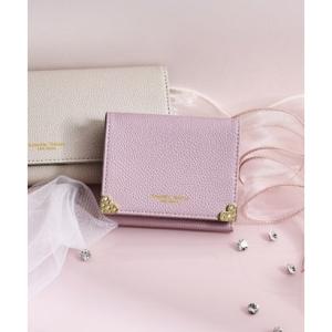 サマンサタバサプチチョイス Samantha Thavasa Petit Choice ハート金具 折財布 (ピンク)