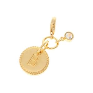 サマンサタバサプチチョイス Samantha Thavasa Petit Choice シンプルイニシャルチャーム Ｂ (ゴールド)