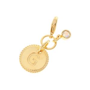 サマンサタバサプチチョイス Samantha Thavasa Petit Choice シンプルイニシャルチャーム Ｇ (ゴールド)