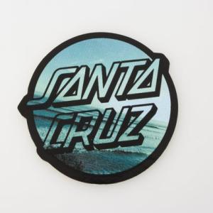 サンタクルーズ SANTA CRUZ ホームブレーク クリア VINYL ステッカー 3IN×3IN （ブルー）