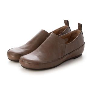 サヤ SAYA フラットボロネーゼ製法ラウンドトウスリップオンシューズ （グレージュ）