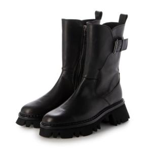 サヤ SAYA 5.5cm本革厚底ミディアムブーツ （グレイ）