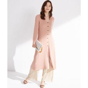 セゾンドパピヨン SAISON DE PAPILLON 2wayニットロングカーディガン