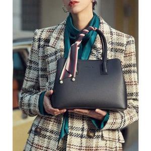 セゾンドパピヨン SAISON DE PAPILLON スカーフ付き2wayPUレザーハンドバッグ