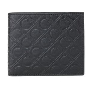 FERRAGAMO Ferragamo EMBOSSED BIFOLD WALLET 二つ折り財布