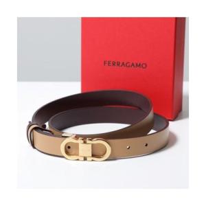 サルバトーレフェラガモ Salvatore Ferragamo FERRAGAMO リバーシブルベルト 230294 ダブルガンチーニ （003/LI