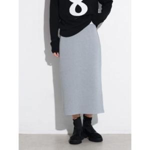 スコットクラブ SCOTCLUB 異素材切り替えナロースカート （グレー）