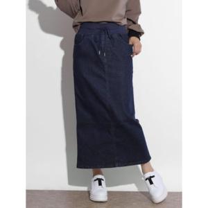 スコットクラブ SCOTCLUB サイドテープストレッチデニムスカート （ダークネイビー）