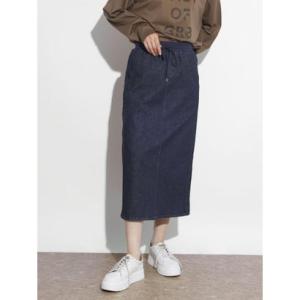 スコットクラブ SCOTCLUB サイドラインストレッチデニムスカート （ネイビー）