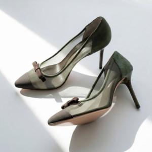 セヴン トゥエルヴ サーティ SEVEN TWELVE THIRTY スティレットヒールチュールリボ...