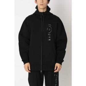 カルペディエム C DIEM エンボスロゴ ジップフーディー ジップパーカー（ブラック）