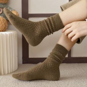 ショッピングゴー shoppinggo 靴下 暖かいソックス  レディース アンクル 冷えとり靴下くつ下 socks アンクルソックス ホワイト 黒白