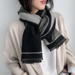 ショッピングゴー shoppinggo ストール マフラー 大判 バイカラー 冬 レディース ボリューム ネックウォーマー レディース ギフト プレゼ