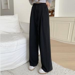 ショッピングゴー shoppinggo ワイドパンツ レディース ストレート ウエストゴム ジョガーパンツ ズボン ゆったり リラックスパンツ ボトム
