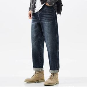 ショッピングゴー shoppinggo ジーンズ 裏起毛デニムパンツ メンズ 暖パン デニムメンズ  ボアデニム  ジーパン 保温 秋冬 厚手 ストレ