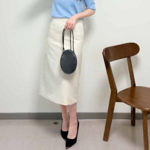 ショッピングゴー shoppinggo スーツスカート タイトスカート ペンシルスカート裏地付き ミディアム 膝丈 ファスナー アシンメトリーオフィス
