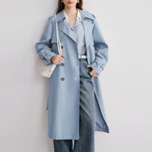 ショッピングゴー shoppinggo トレンチコート スプリングコート レディース 春 秋 冬 アウター 膝丈 ミドル丈 ベルト付き ダブルボタン