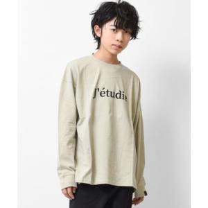ラット エフェクト RAT EFFECT jetudieプリント袖リブロングTシャツ （グレイッシュ...