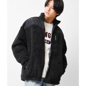 ラット エフェクト RAT EFFECT ボアナイロン切替ブルゾン （ブラック）の商品画像